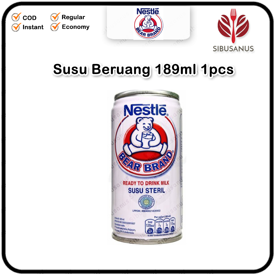 Jual Bear Brand Susu Beruang Kaleng Steril Nestle Ml Ml Shopee