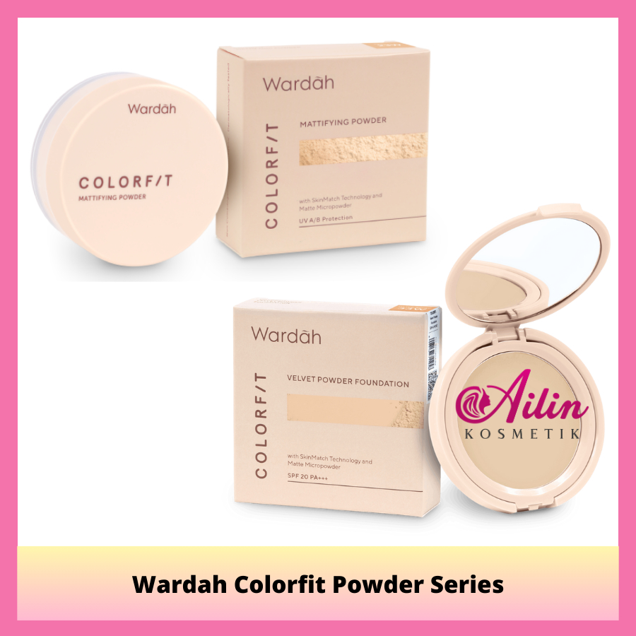 Jual Ailin Wardah Colorfit Powder Series Mattifying Powder Velvet