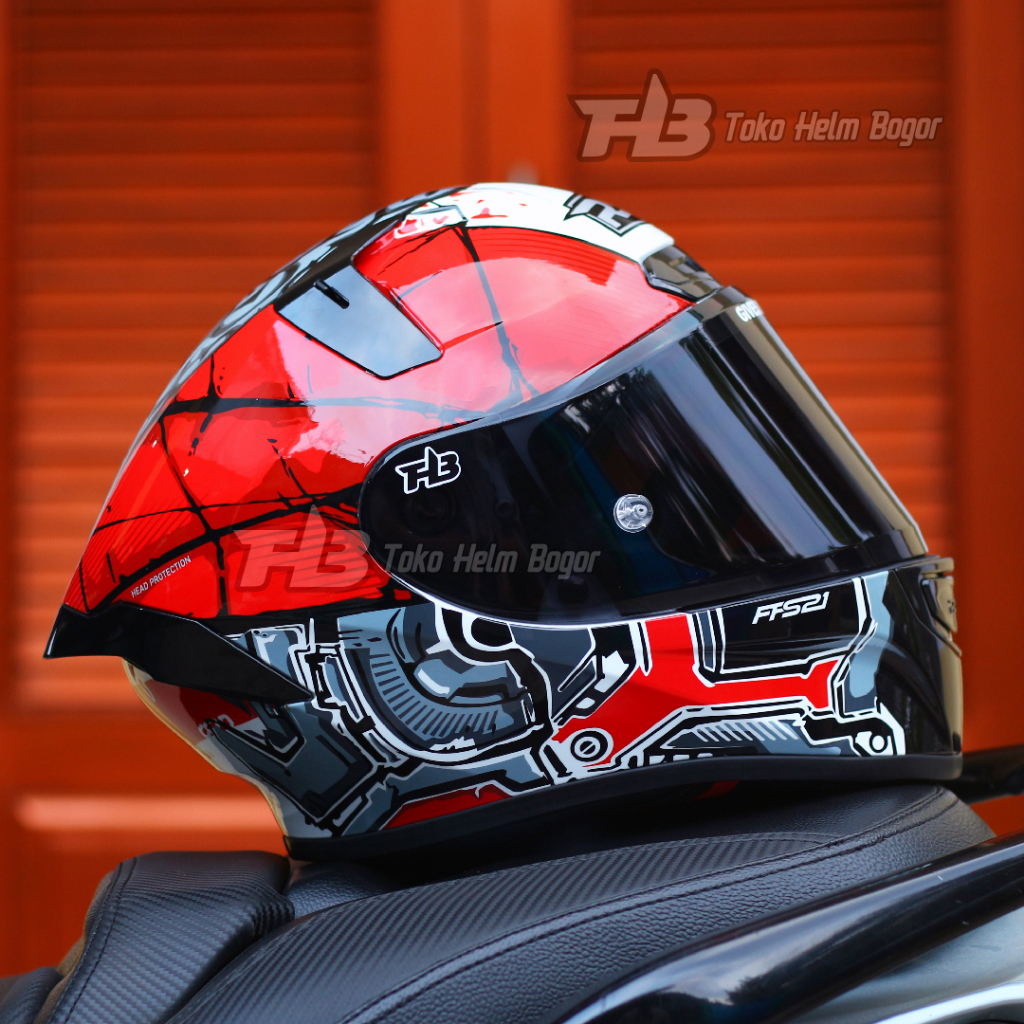 Jual RSV FFS21 Motif MEDHEAD Ekstra Visor DARKSMOKE Shopee Indonesia