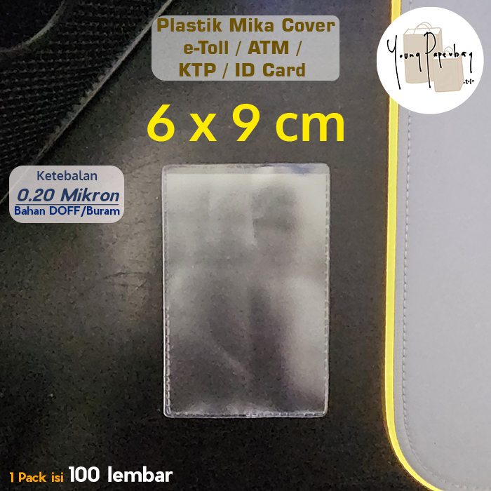 Jual Plastik Mika Cover Kartu Etoll Atm Ktp Id Card Uk X