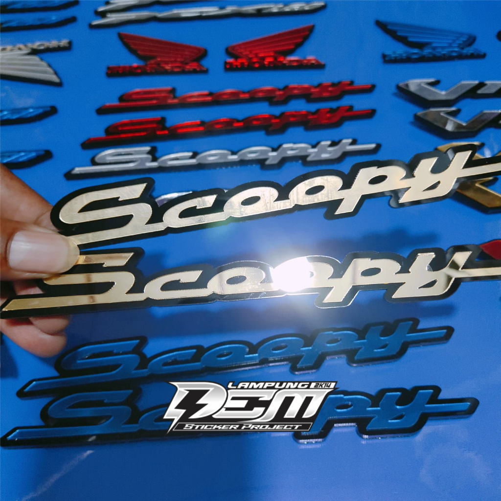 Jual Emblem Honda Scoopy Timbul Logo Motor D Akrilik Variasi