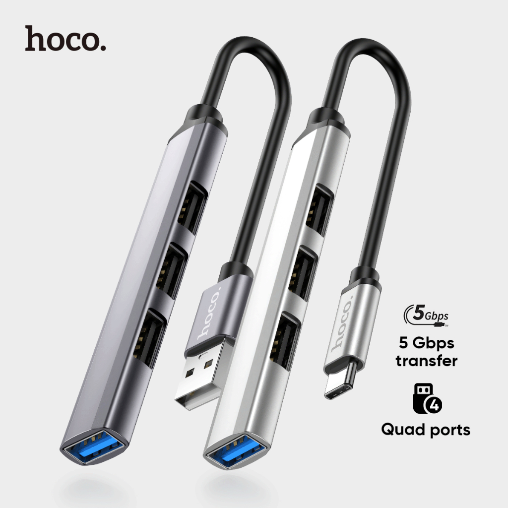 Jual Hoco Type C To Usb Usb Ports Hub High Speed Original