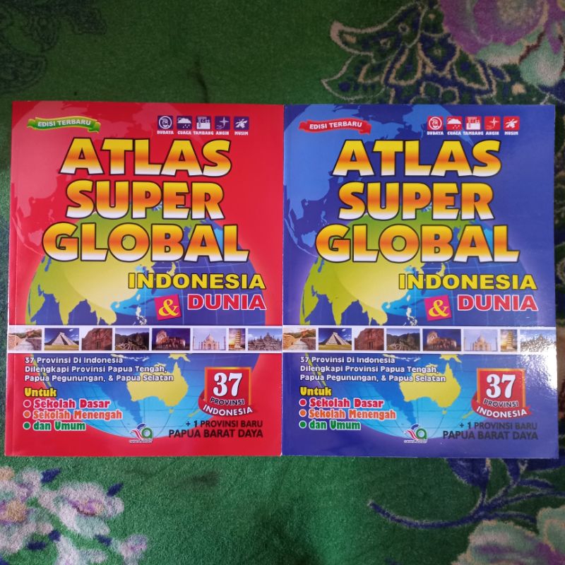 Jual Original Buku Atlas Super Global Indonesia Dunia Provinsi