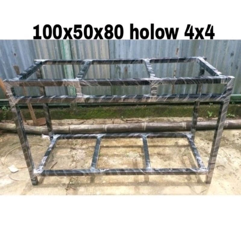 Jual Rak Aquarium Murah Ukuran 100x50x80 2susun Hollow 4x4 Shopee