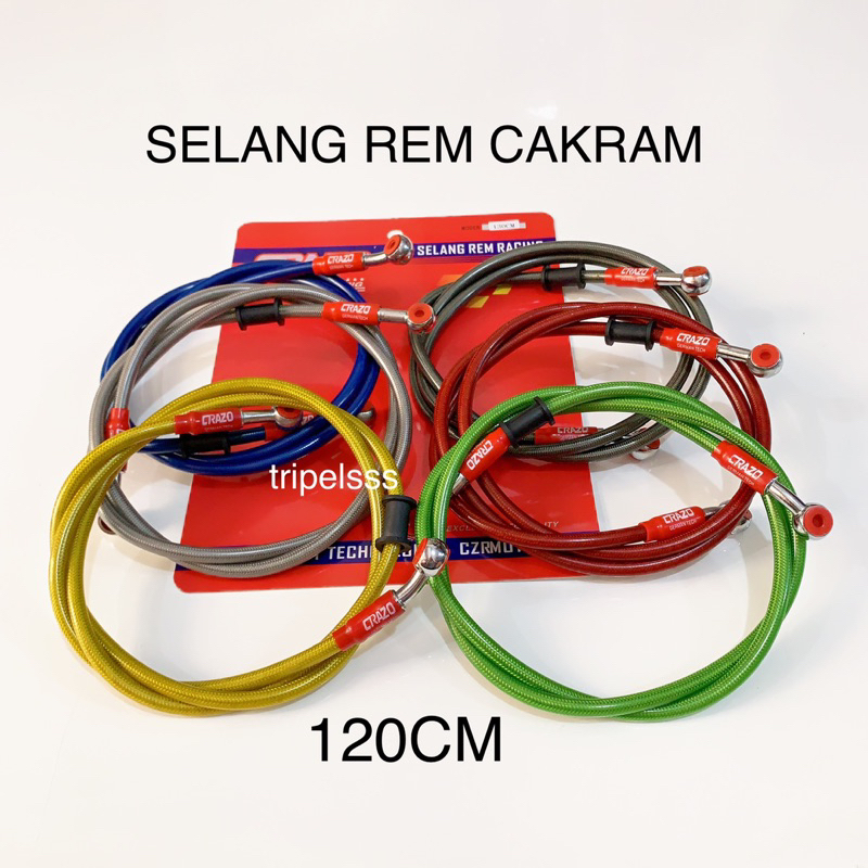 Jual SELANG REM CAKRAM DEPAN 120CM VIXION BYSON XABRE R15 XRIDE