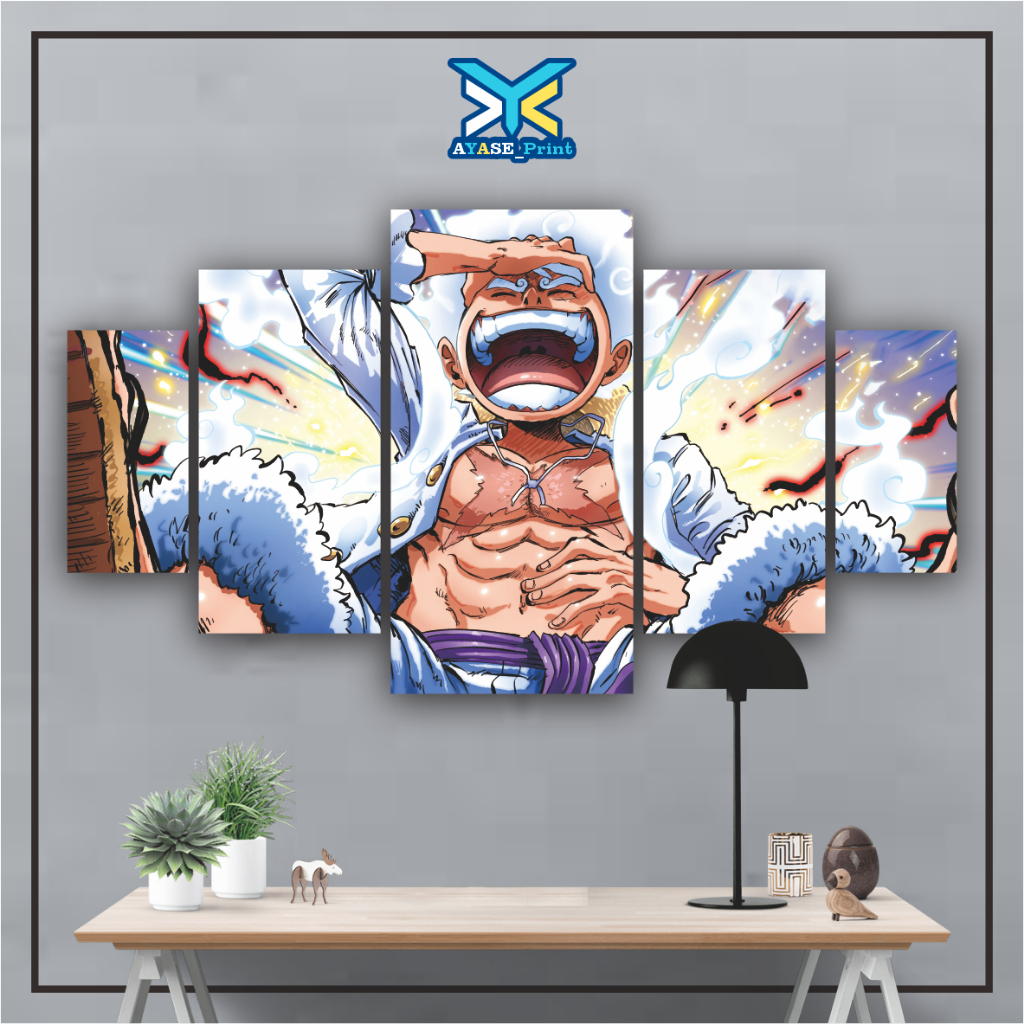 Jual Hiasan Dinding LUFFY GEAR 5 ONE PIECE 1 Set Wall Decor Pajangan