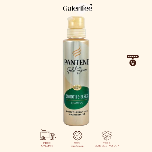 Jual Pantene Pro V Gold Series Smooth Sleek Shampoo 450 Ml Shopee