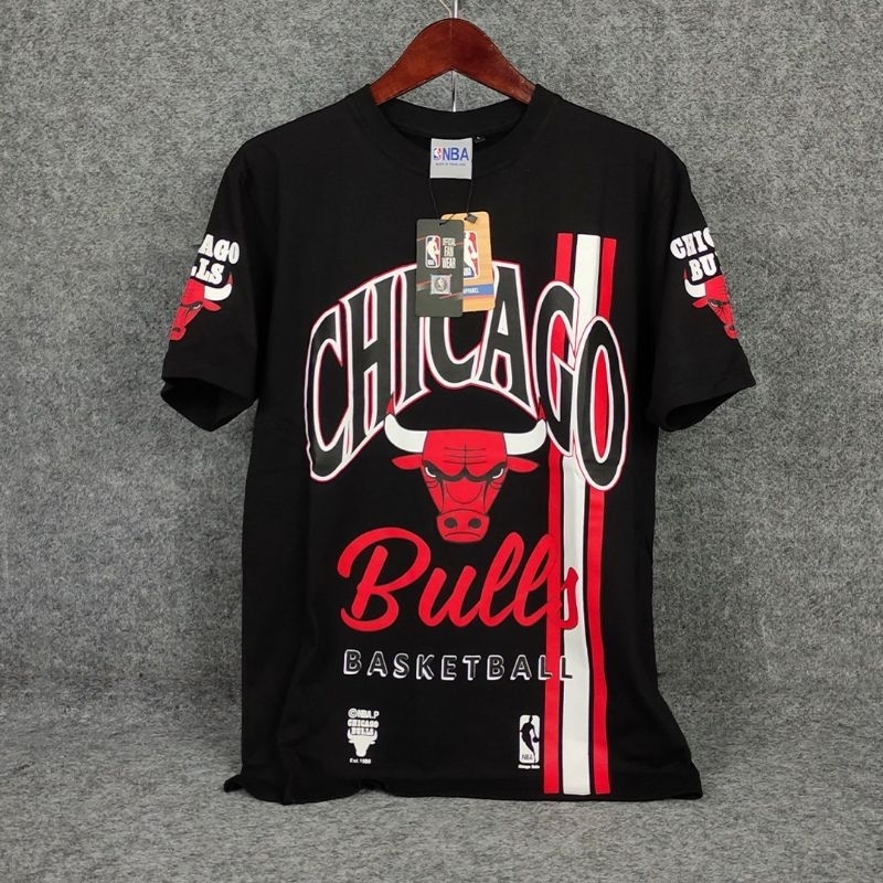 Jual Baju Kaos Pria Chicago Bulls Premium Distro T Shirt Pria Lengan