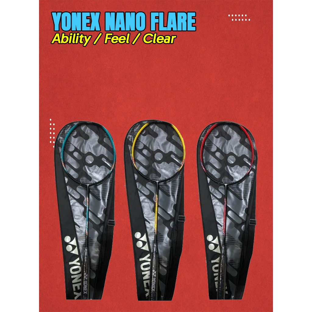 Jual Raket Yonex Nanoflare Feel Ability Clear Original Badminton Bulu