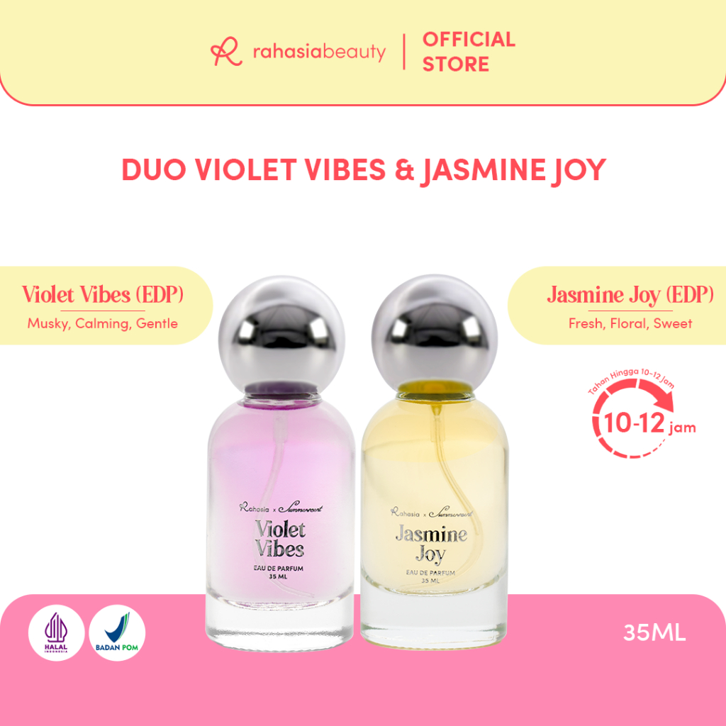 Jual Rahasia Beauty X Summerscent Duo Jasmine Joy And Violet Vibes 2