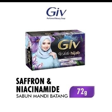 Jual Giv White Hijab Sabun Mandi Batang Saffron Niacinamide G