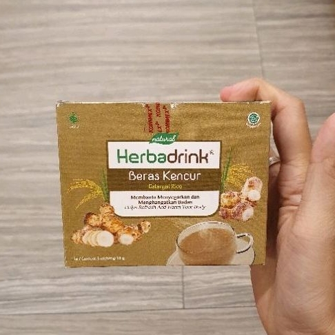 Jual Herba Drink Minuman Herbal Herbadrink Rasa BERAS KENCUR Isi 5