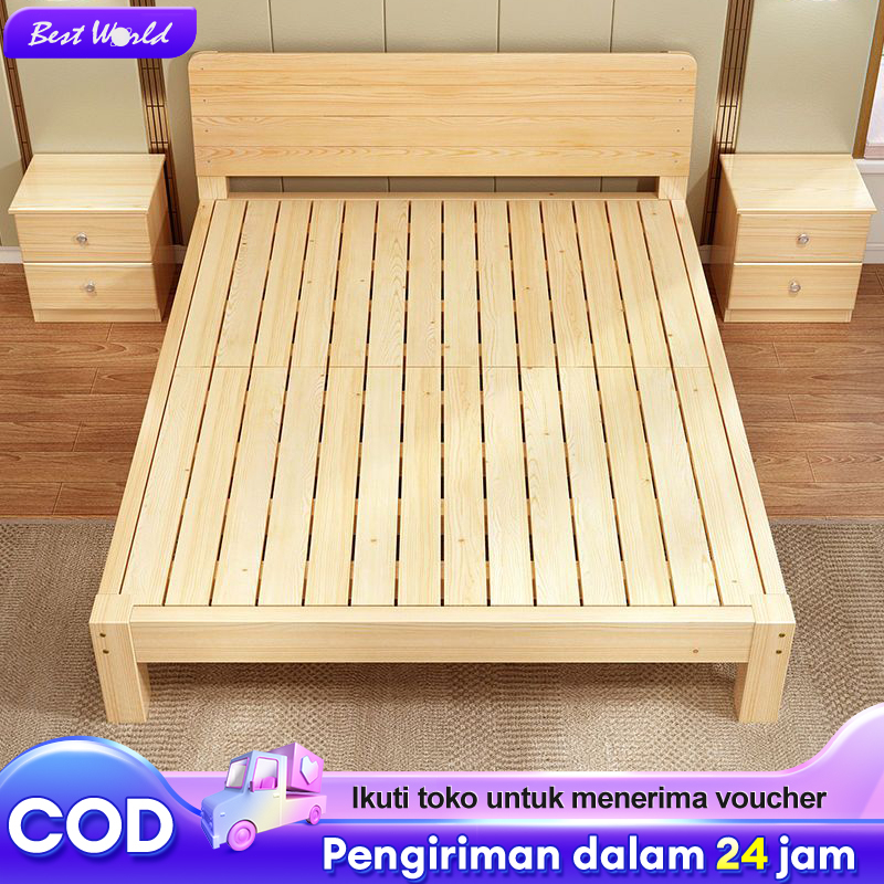 Jual Tempat Tidur Kayu Asli Sandaran Tempat Tiidur Ranjang Tempat Tidur