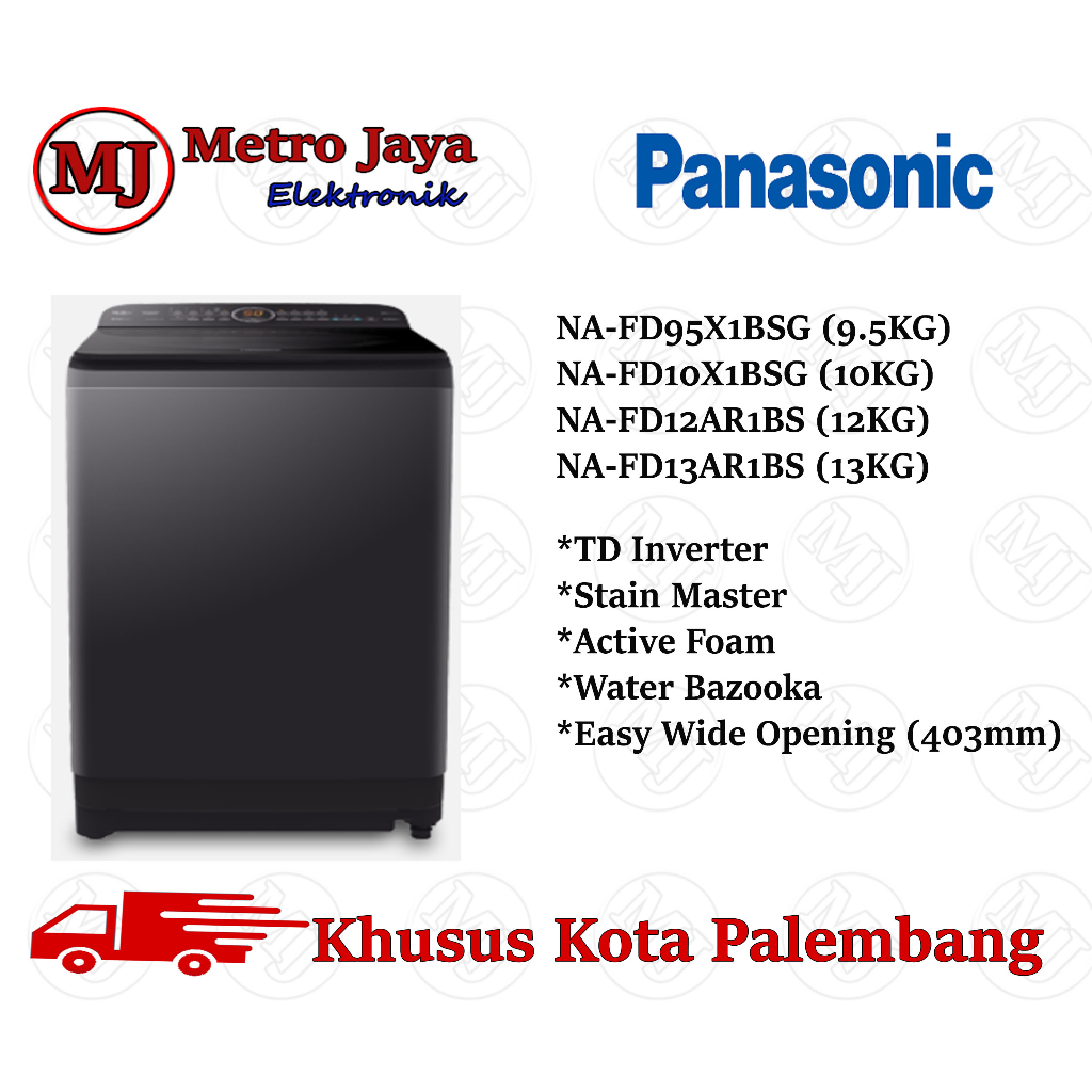 Jual Mesin Cuci Panasonic Top Loading Na Fd X Bsg Tabung Inverter