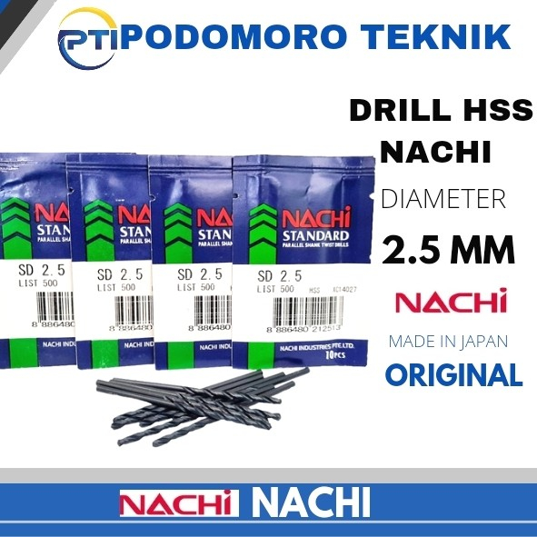 Jual Nachi Mata Bor Mm Drill Mm Hss Mata Bor Besi Merk Nachi