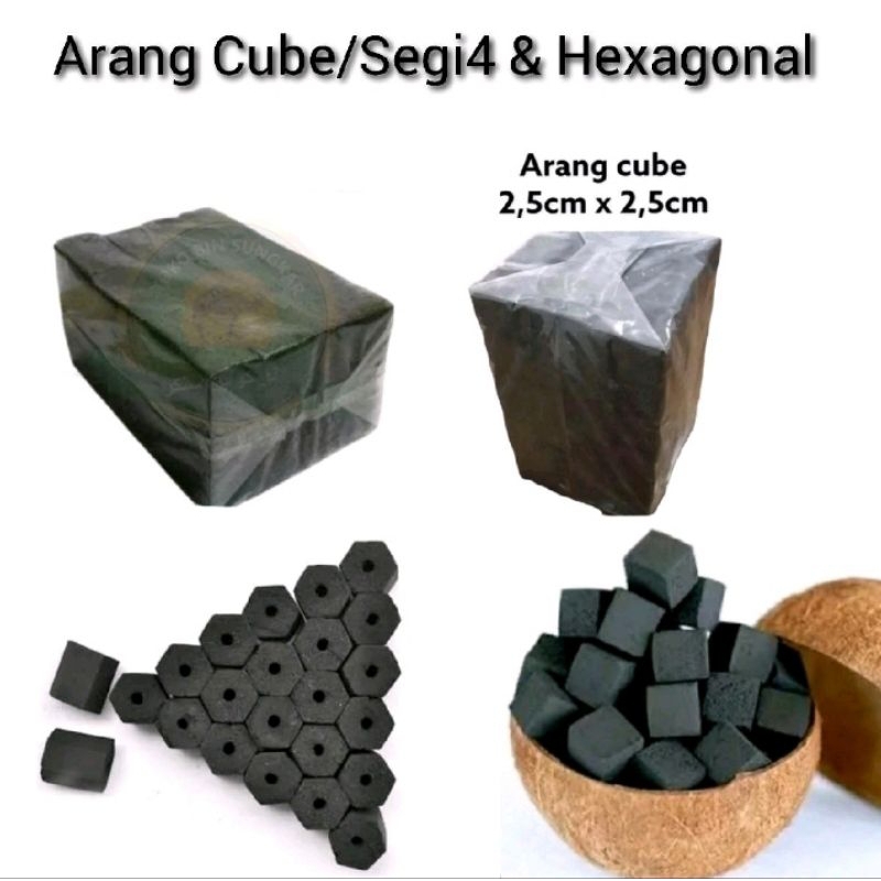 Jual Arang Briket Cube Kotak Dan Hexagonal 1kg Membeli Donasi