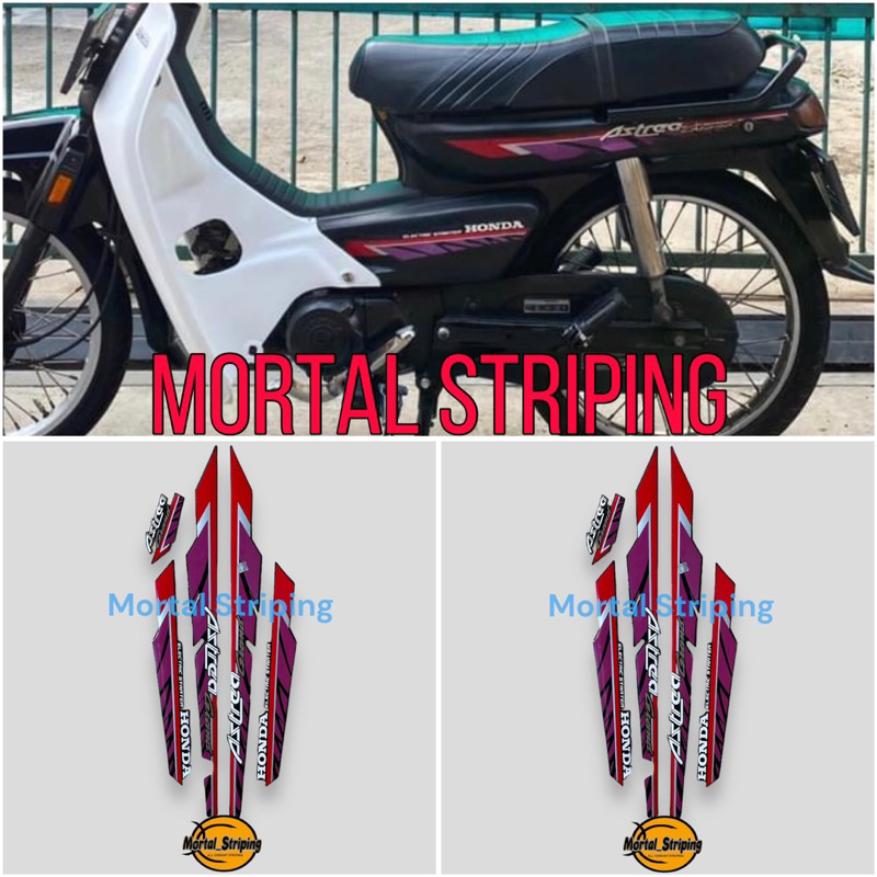 Jual STICKER STRIPING FULL SET LIS LIST BODI MOTOR HONDA ASTREA GRAND