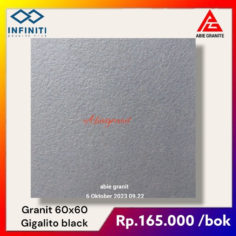 Jual Granit Lantai 60x60 Infinity GIgalito Black Shopee Indonesia