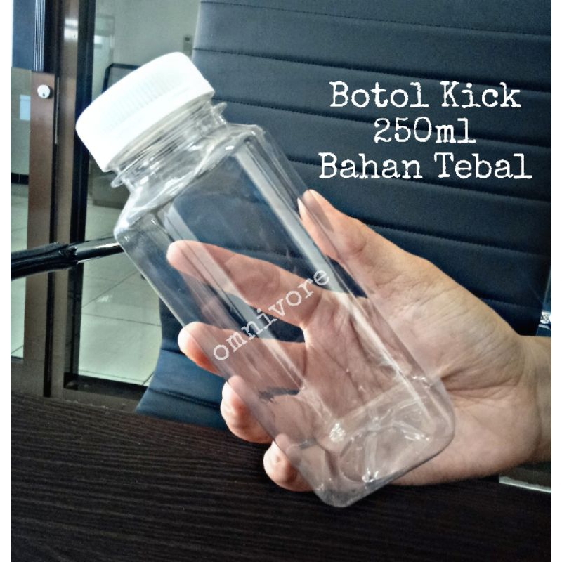 Jual Botol Kick 250ml 100pcs Termasuk Tutup Shopee Indonesia