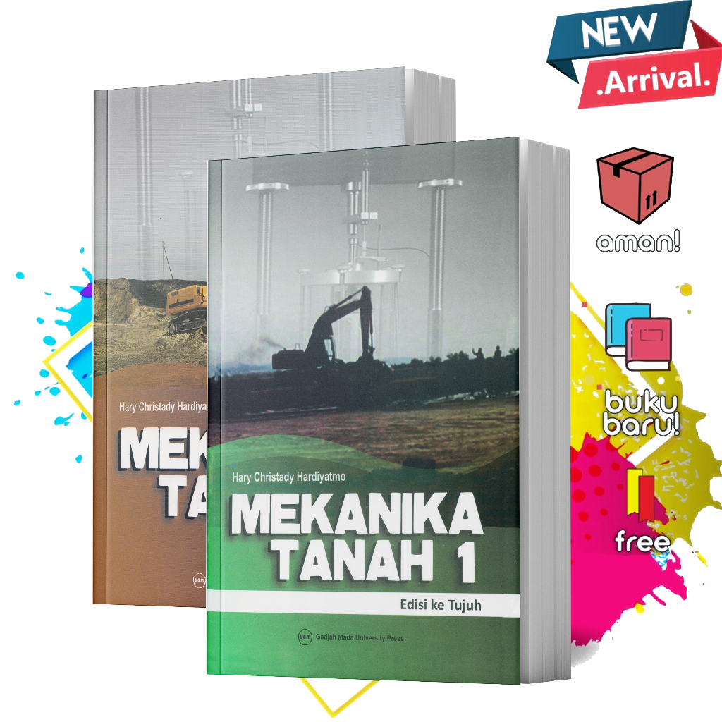 Jual PAKET MEKANIKA TANAH 1 DAN MEKANIKA TANAH 2 EDISI 7 HARY