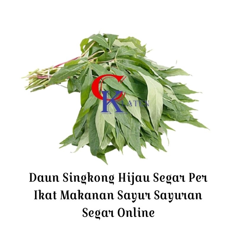 Jual Daun Singkong Hijau Segar Per Ikat Makanan Sayur Sayuran Segar