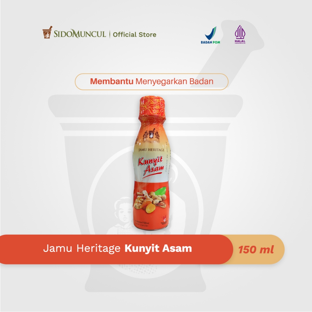 Jual Jamu Heritage Kunyit Asam 150ml Sido Muncul Menyegarkan Badan