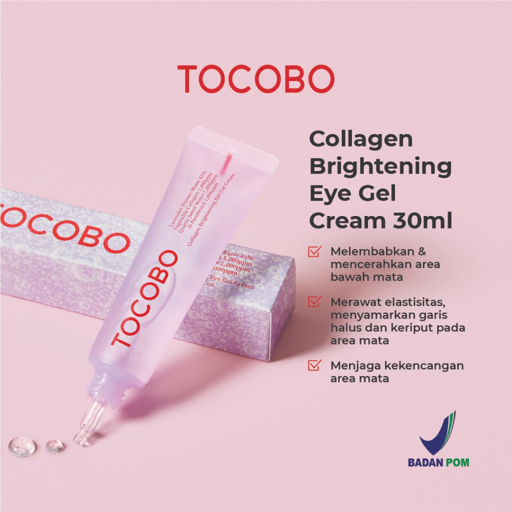 Jual TOCOBO Collagen Brightening Eye Gel Cream 30ml Shopee Indonesia