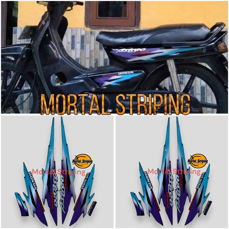 Jual Sticker Striping Full Set Lis List Bodi Honda Motor Astrea Grand