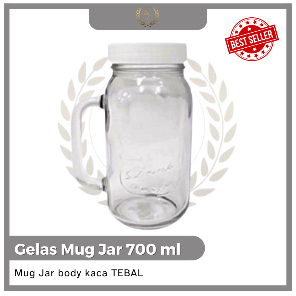 Jual Gelas Jar Dringking Jar Gelas Kaca Aesthetic Unik Jar Harvest