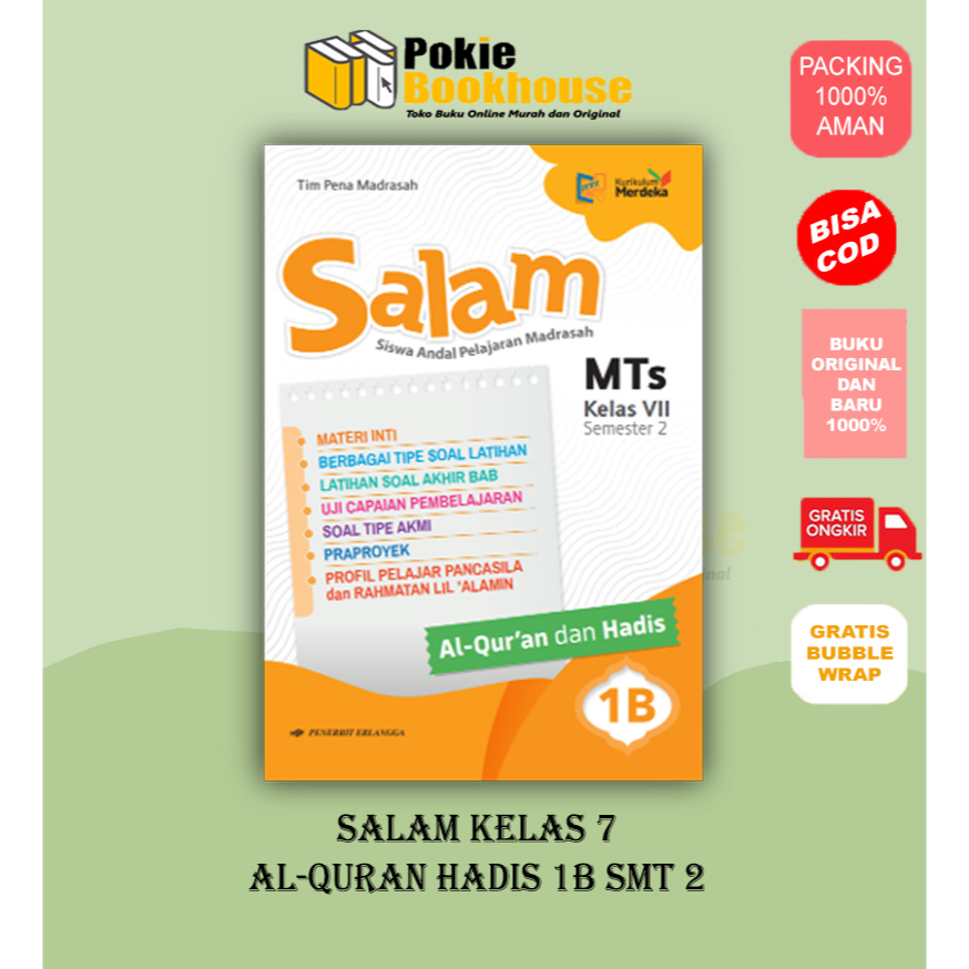 Jual Original Salam B Al Quran Hadis Kelas Mts Kurikulum Merdeka