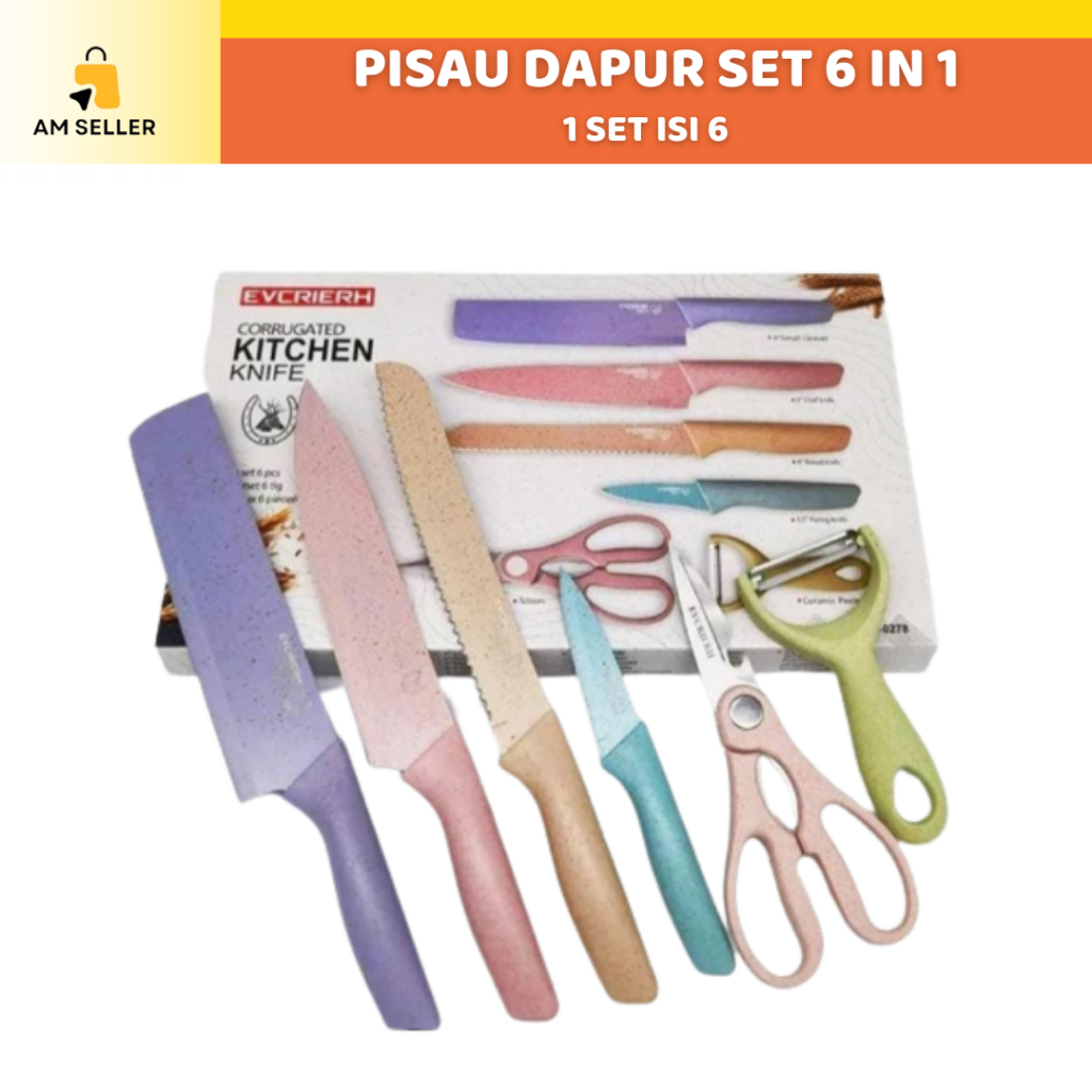 Jual Amseller Pisau Dapur Set Keramik Jerami In Pisau Sultan