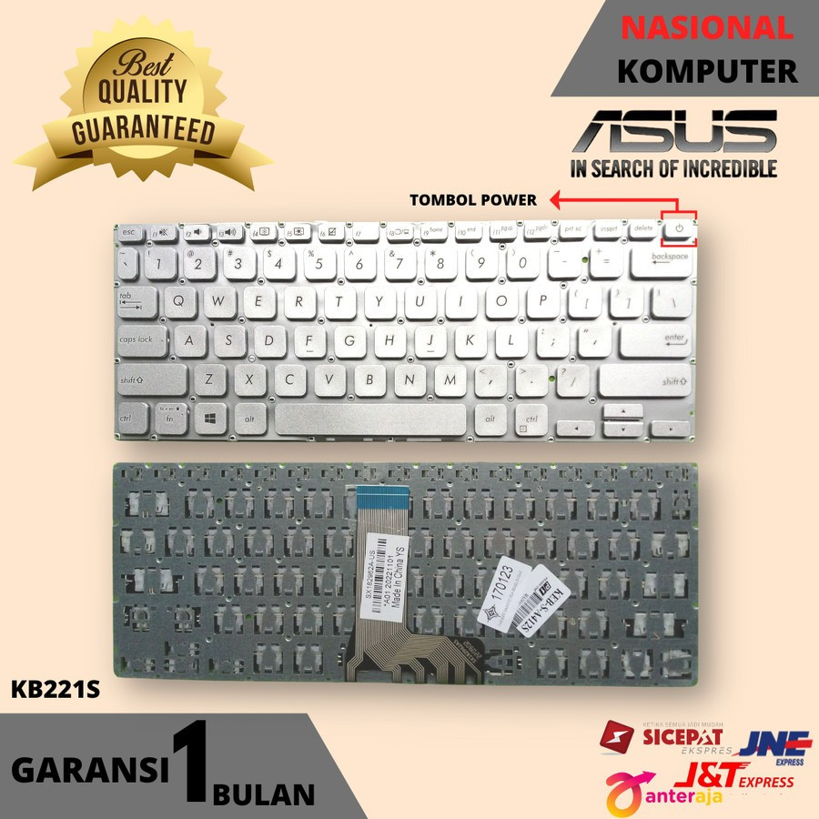 Jual Keyboard Asus Vivobook A412 X412 A412DA A412FL A412F Silver