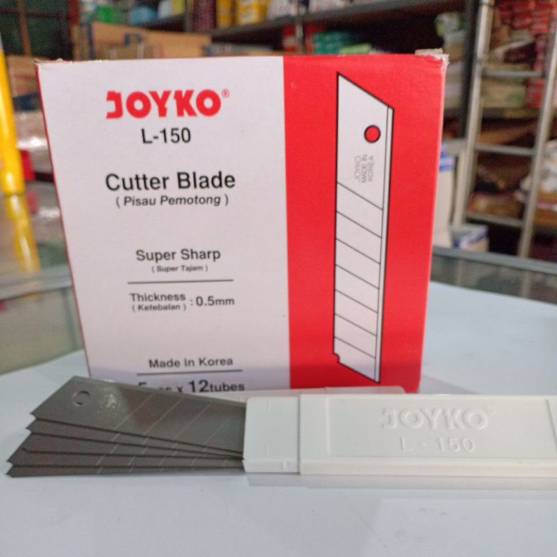 Jual Cutter Blade Joyko L 150 1pak 12 Tube Shopee Indonesia