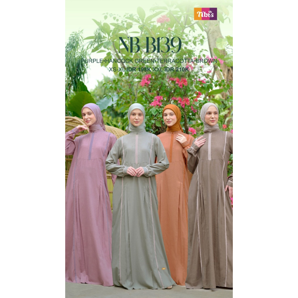 Jual Baju Gamis Nibras NB B139 New Collection Shopee Indonesia