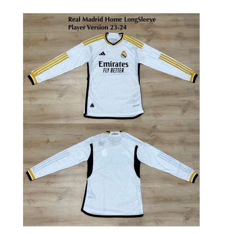 Jual Jersey Player Issue Real Madrid Home 2023 2024 LongSleeve Shopee