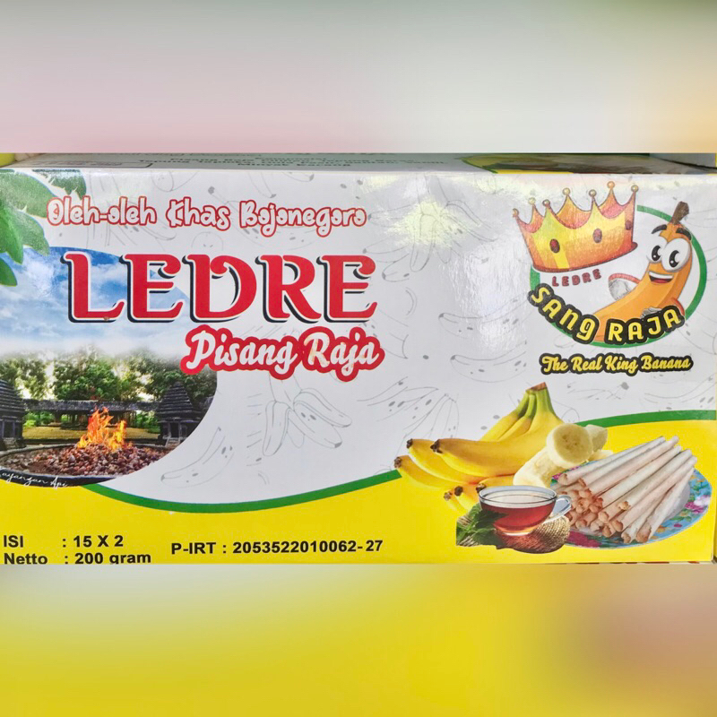 Jual Ledre Super Pisang Raja Makanan Ringan Khas Bojonegoro 200 Gr