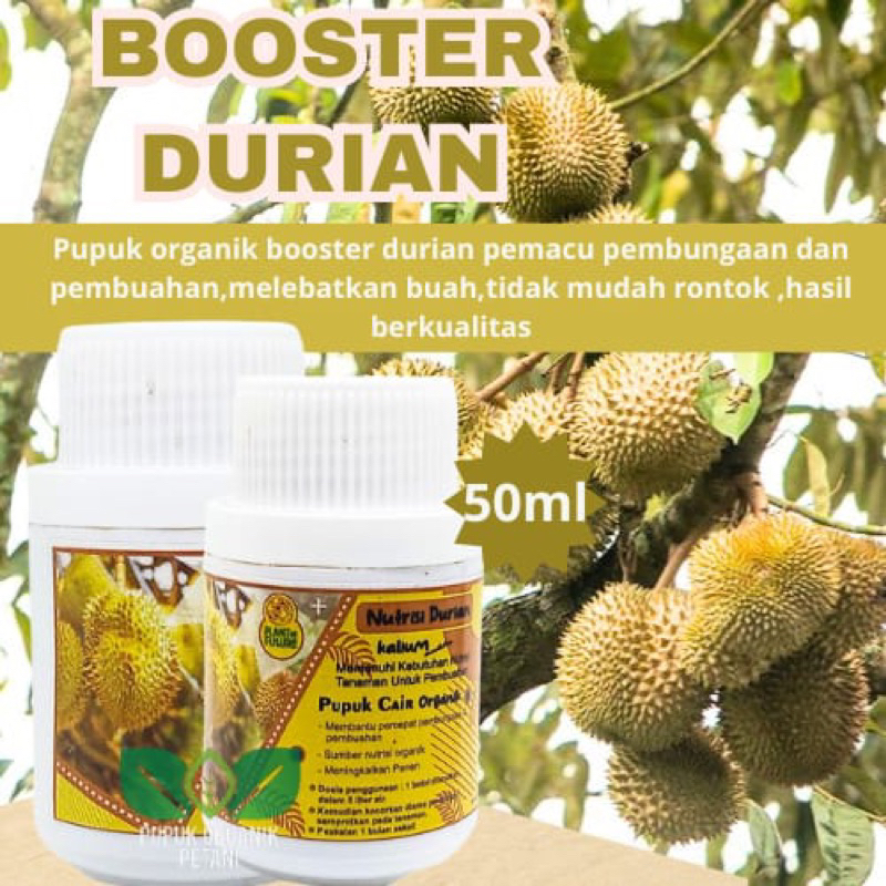 Jual Pupuk Organik Pelebat Durian Cair Booster Pemacu Pertumbuhan Bunga