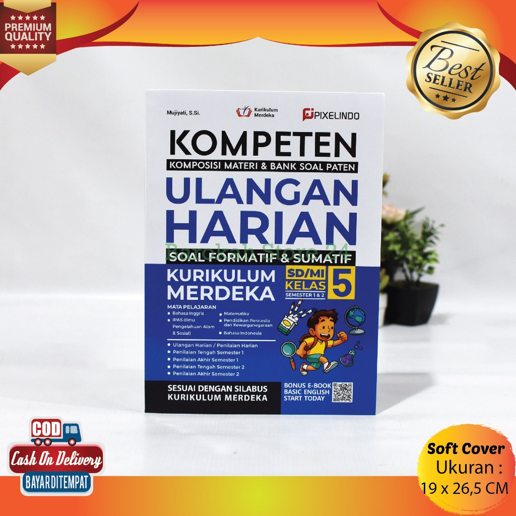 Jual Buku Kompeten Ulangan Harian Kurikulum Merdeka Kelas 5 Sd Mi