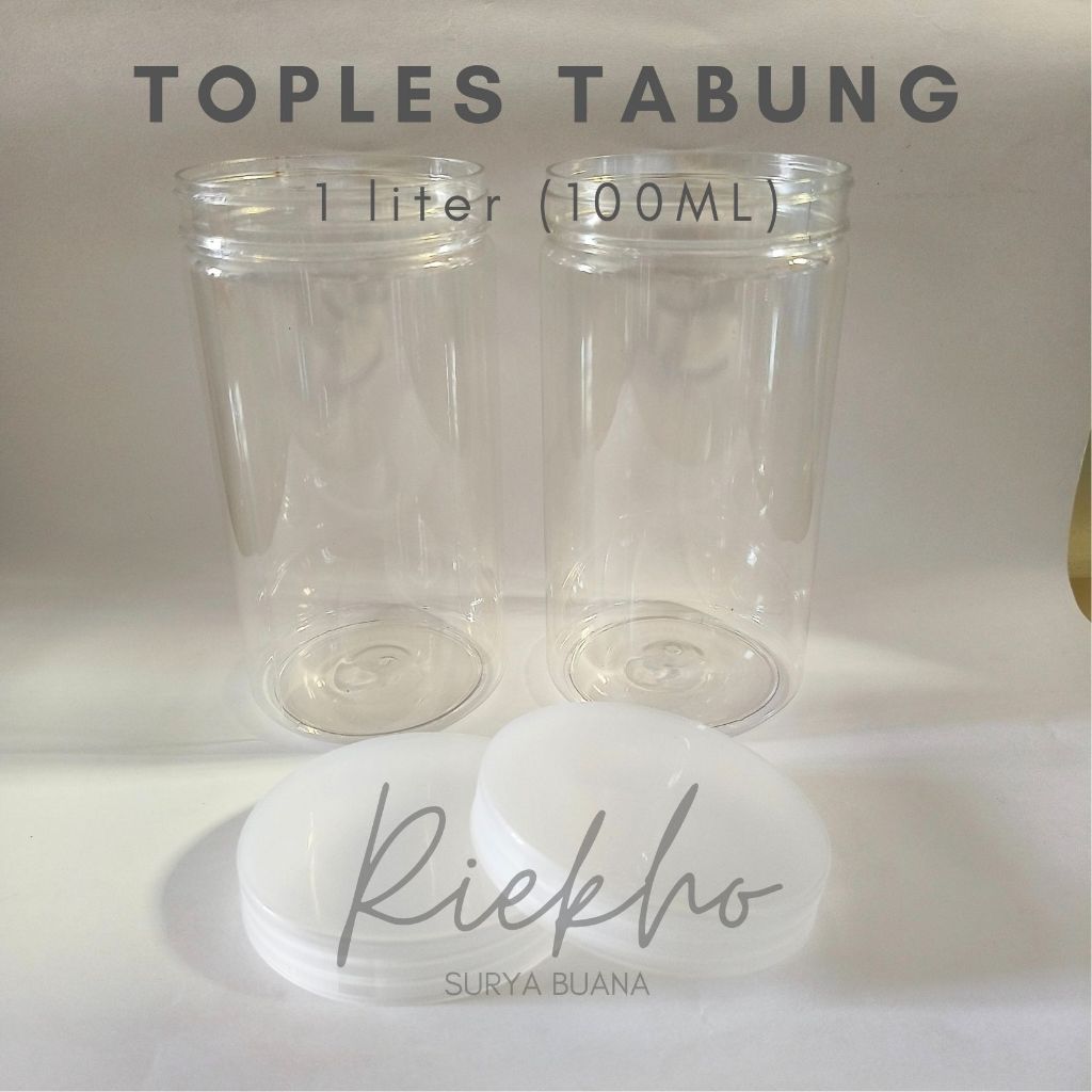 Jual Toples Tabung Cylinder 1000 Ml Toples Jar Plastik Silinder