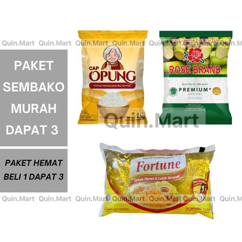 Jual Paket Hemat Sembako Murah Beras Kg Gula Kg Minyak L