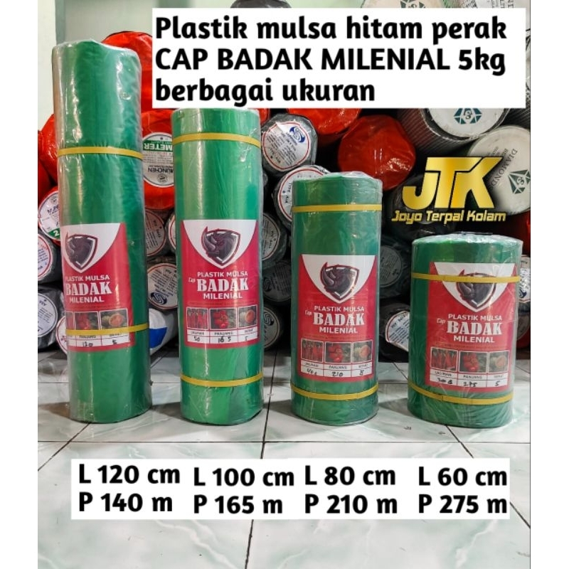 Jual Plastik Mulsa Hitam Perak Lebar Cm Cm M Cm Berat Kg