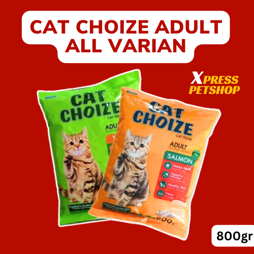 Jual CAT CHOIZE Adult Makanan Kucing Dewasa 800gr Varian Tuna Salmon