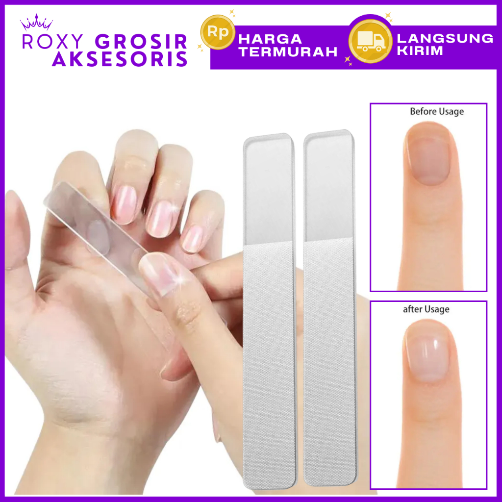 Jual Pengkilap Pengikir Kuku Nano Glass Manicure Kikir Nail Art