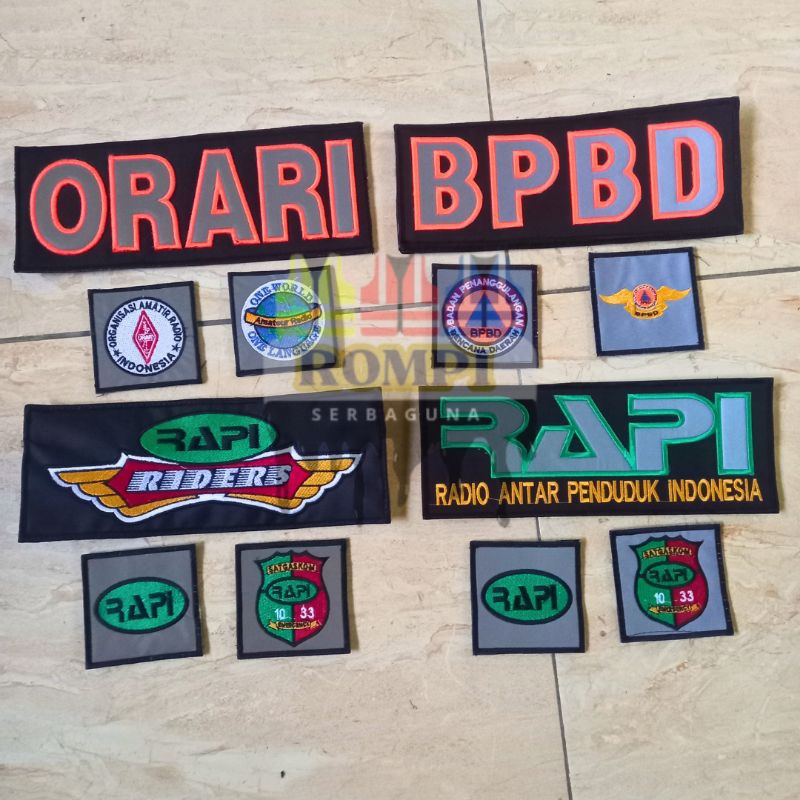 Jual Logo Bordir Rapi Orari Bpbd Satu Set Shopee Indonesia