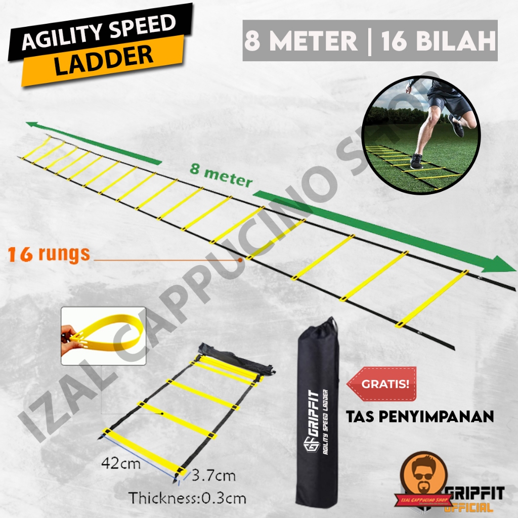 Jual Agility Ladder 4 6 8 Meter Tangga Ketangkasan Kelincahan