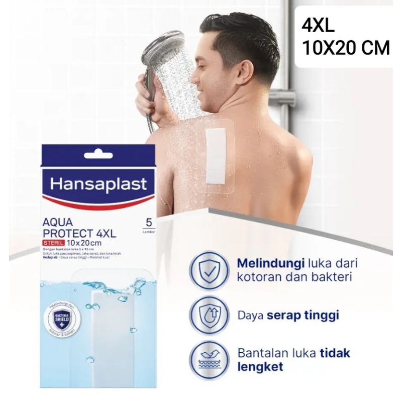 Jual Hansaplast Aqua Protect Jumbo Plester Anti Air Untuk Bekas Operasi