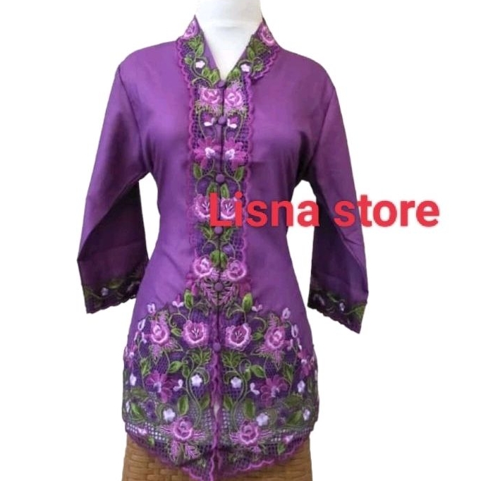 Jual Kebaya Encim Bordir Motip Bunga Kebaya Adat Kebaya Modern Shopee