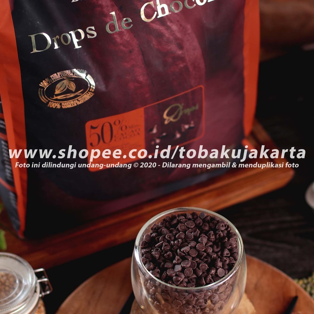 Jual Cacao Barry DROPS De CHOCOLATE 50 100gr Dark Chocolate