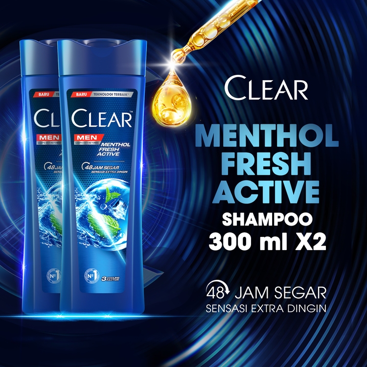 Jual Clear Men Shampoo Anti Dandruff Cool Sport Menthol 2X Lebih