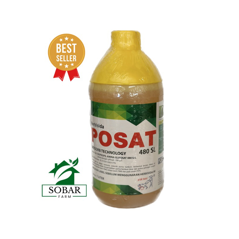 Jual Herbisida Posat 480 SL 1 Liter Pembasmi Rumput Obat Rumput Tuntas